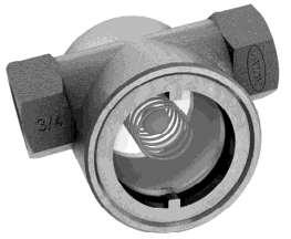 B24-8 Flow Indicators Flow Indicator - Ball Mounts in any orientation Each sight flow indicator is inspected and pressure tested Double window Buoyant TPX ball movement can be seen at flow rates