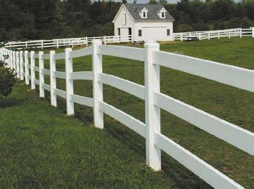 RANCH RAIL Perfect for larger properties, the Legend Ranch Rail fences will stand out on