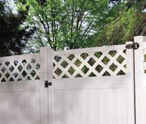 LATTICE TOP The best of both worlds, Legend Lattice top privacy fences offer privacy with decorative accents.