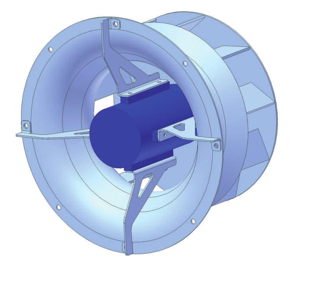 The compact dimension and the absence of a preferential direction of the airflow make these fans very useful wherever high pressures must be generated in a small space and a 90 change of direction of