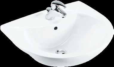 semi recessed Odeon Semi Recessed Basin (tapware is not available)