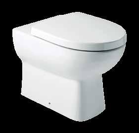 5/3L (Plastic cistern with ceramic cover) Rêve Quiet Close toilet seat with metal hinge Vario pan connector Floor fixing kit Side View Code: 5230A-00 Panache Wall Faced Toilet Side View WELS 4 star,