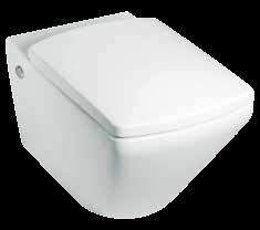 TOILETS wall hung Ove Wall Hung Toilet Side View WELS 4 star, dual flush 4.