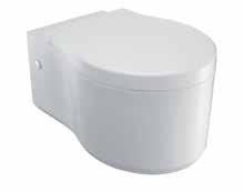 Close toilet seat with metal hinges In wall cistern 88mm 4.