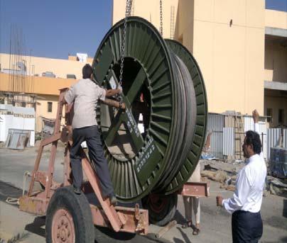 5 x 300 mm Cable Pulling Through Duct Bank Al Mansoor