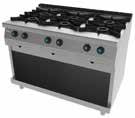 S 750 380 mm Countertop MODULAR Gas Cookers and CHEF Cookers 1200 mm S721