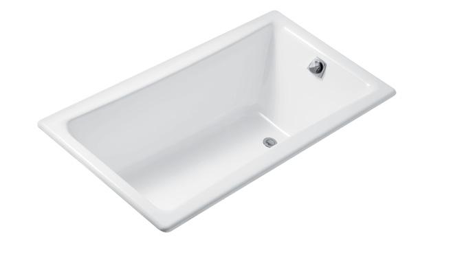 Bathtubs and Whirlpools Drop-In and Undermount KALLISTA 20 Cast Iron Bathtub L 60" W 32" H 18 1 4" D 13 5 8" P50014-BA Waste and Overflow (P21573-00) or