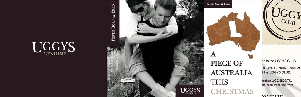 CLIENT UGGYS 9 PROJECT RE-BRANDING & ASSOCIATED MEDIA Company re-brand for a leading ugg boot retailer.