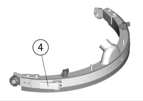 SQUEEGEE BLADE REPLACEMENT ). 4. Take off the wing nuts (6) in the upper part of the squeegee body, separate the two metal parts that form the squeegee body to take off the front blade. 5.