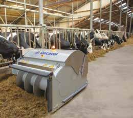 space. What happens to the VMS V300? The VMS V300 will also clean itself to prepare for the next cow.