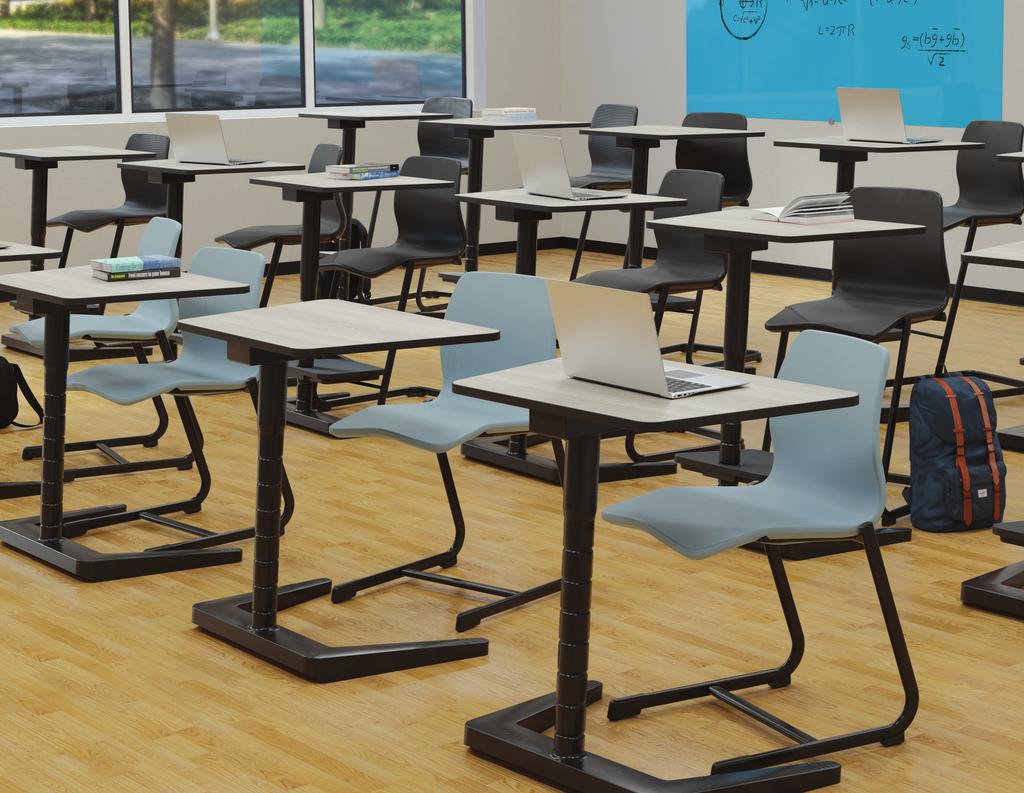 The Opti+ Collection s adjustable desks and chairs are designed
