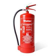 RED (Water fire extinguisher) Suitable for solid fires and safe for use on paper, wood and