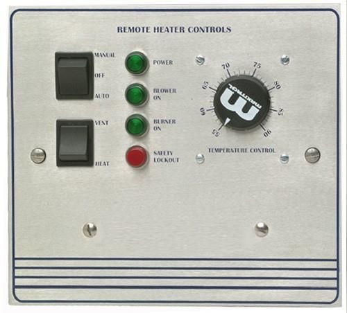 Remote Panel Option The Remote Panel is a device used to control the operation of the heater from a remote location.