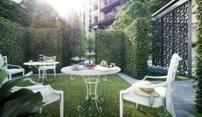 pleasure with the expansive outdoor courtyard where one can find a charming