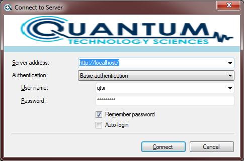After Quantum integration software is installed,the System Monitor and Milestone Interface can be started by double-clicking the Quantum System Monitor