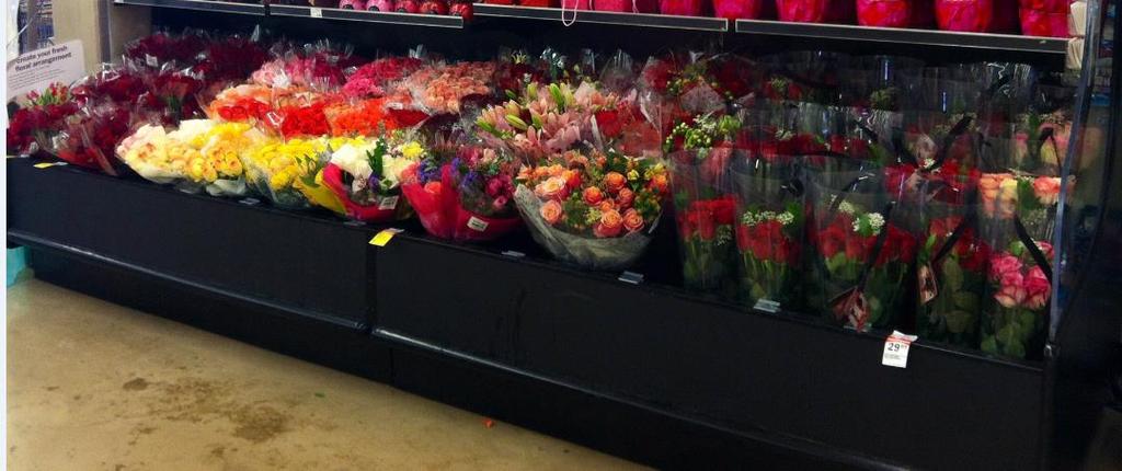 Department Merchandising Coolers Roses take precedent within the cooler and should be merchandised within cooler.