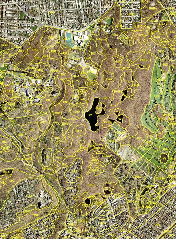 High Rock Park Soil Survey Some soil map units: BHBu Boonton-Haledon complex, 0 to 8% slopes BtC Boonton loam, 8 to 15% slopes BtEt Boonton loam, 15 to 35% slopes,
