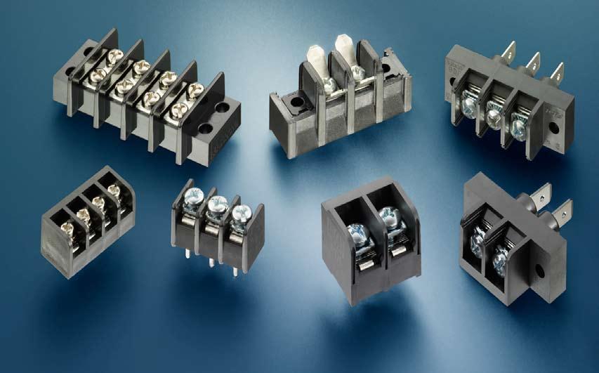 Quick Reference Guide Barrier Strips Barrier strip style terminal blocks from Tyco Electronics are available in 3 main categories: dual-barrier, tri-barrier, and double row.