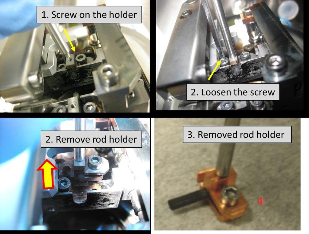 Figure 18. Inserting the mounting tool 7.