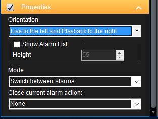 displaying one alarm at the time, but keep the rest of the assigned alarms in a list that can be displayed using the Show Alarm List property.