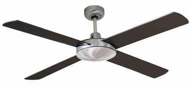 132cm/52inch -3  132cm/52inch -3 speed reversible blade ceiling fan -lade Finish Wooden -Switch Wall