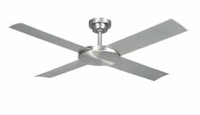 Revolution Revolution Sku 210927 Revolution Sku 210928 -olour White -lade Size 132cm/52inch -7 speed reversible blade ceiling fan -Fan Finish Die ast luminium -lade Finish crylic -IP Rating IP44