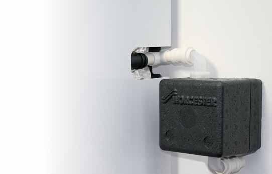 The Worcester CondenseSure auxiliary siphon NEW With temperatures as low as -20ºC being experienced in very cold winters, practices such as externally run condensate discharge pipework are now being