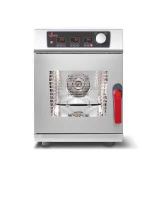Compact R06D R06DC * R063D R063DC * Oven Category COMBI STEAM OVEN COMBI STEAM OVEN Load Capacity 6 GN 1/1 6 GN 2/3 Outside dimension 530x842x730 WxDxH 530x740x730 WxDxH Space between trays 6 trays