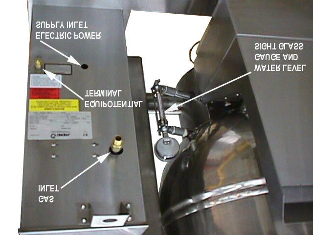 both poles must be fitted to the installation and the wiring executed in accordance with the regulations listed in this manual. Cable entry is at the lower rear on the right side of the appliance.