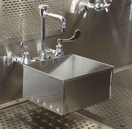 CO020 Organ Rinse Basket Designed to hang on the hot and cold water fixture,