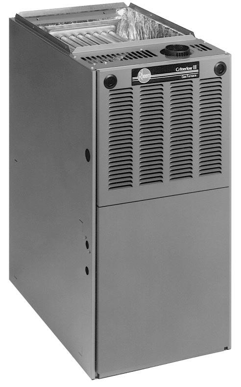 FORM NO. G11-442 REV. 6 Supersedes Form No. G11-442 Rev. 5 GAS FURNACES RGDG- SERIES Standing Pilot Models with Input Rates from 45,000 to 150,000 BTU/HR [13 to 44 kw] (U.S. & Canadian Models) ENER UIDE Annual Fuel Utilization Efficiency - AFUE THIS MODEL 78.