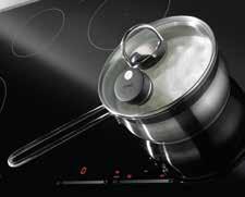 Reliable and efficient IQ sensors installed in the cooking zone communicate with the sensor in the cookware lid, which monitors the cooking progress inside the pan.
