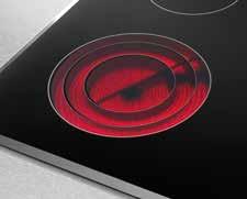 The hobs are available in different widths, fitted with various types of controls, such as ergonomically designed