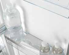 FRIDGE FREEZERS 81 Deep door bottle shelf Polished protection All Gorenje + fridge freezers feature shelves, door bins, and drawers protected with a high-quality stainless