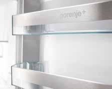 115 of soft opening Doors of the integrated Gorenje + fridge freezers are fitted with a special flat hinge that allows opening to an angle of 115 despite the fact that the
