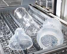 Thus, glassware and porcelain items will be washed excellently at low temperatures, while heavy duty pots and pans will be treated with higher temperatures.