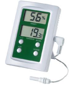 with a 6 Pin Lumberg Connector the 6102 dispalyes Humidity & Temperature simutaneously LOW COST 6500 THERMA- HYGROMETER POCKET SIZED THERMO-HYGROMETER The low cost 6500 therma-hygrometer measures