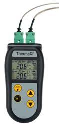 THERMA WATERPROOF THERMOMETER THERMA Q DIFFERENTIAL THERMOMETER The NEW Therma Waterproof thermometer is The NEW ThermaQ Differential digital housed in a robust waterproof black ABS case thermometer