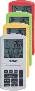 CHEF ALARM COOKING THERMOMETER & TIMER The ChefAlarm is a professional cooking thermometer and count up/down timer which simultaneously displays the count up/down time, current temperature, high/low