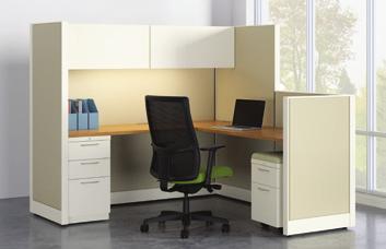 Accelerate was carefully designed with a variety of panel, worksurface and above and below storage options to support any type of work, in any type of space.