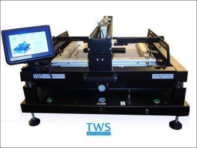 TWS SR2700 Semi-automatic, assisted Screen Printer The TWS SR2700 is an air assisted stencil printer with the essential operations of squeegee pressure and front to back movement being accurately
