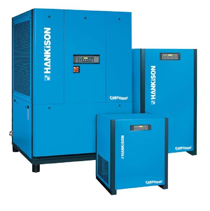 COLDWAVE refrigerated compressed air dryers HHDplus Series, 381 to 10,800 m 3 /h The HHDp Series of HANKISON ColdWave TM refrigerated compressed air dryers is one of the world's most commonly