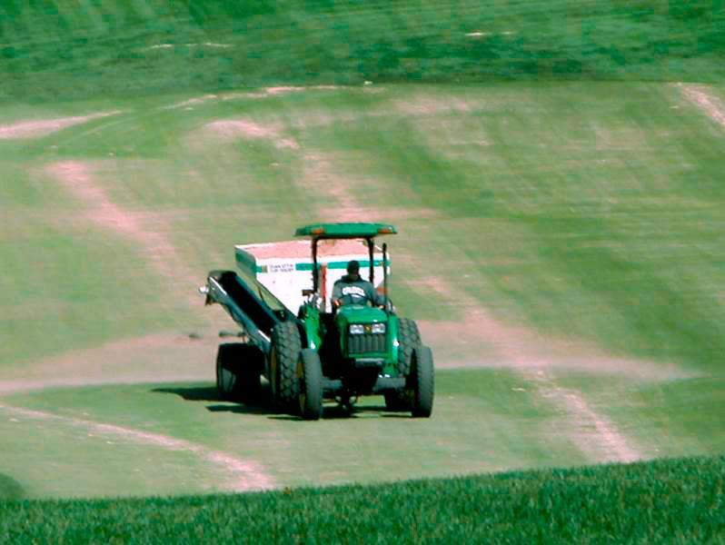 Sand topdressing helps provide high performance playing surfaces that also reduce the risk of