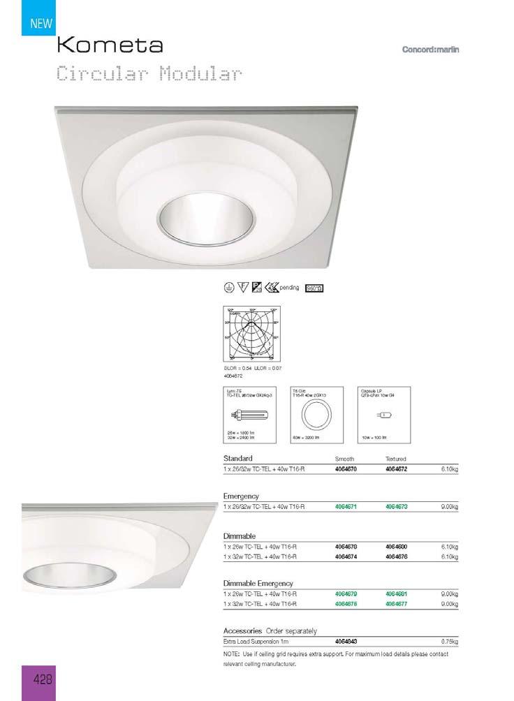 Decorative Recessed Downlight Electrical: 26w Line Voltage per EE Lamp: (1) 26w TT, 3500