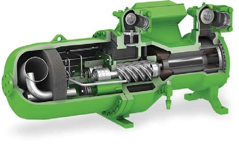 roduct Features BITZER CSH screw compressor design features: The new "CSH" series is based on the proven construction elements of the innovative BITZER compact screws recognised worldwide as