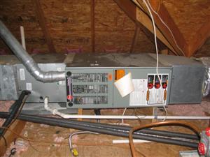 8 Picture 2 The heating and cooling system of this home was inspected and reported on with the above information.