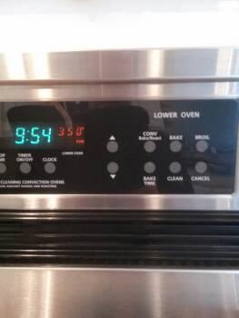 Lower oven tested at 330 at  7. Sinks 8.