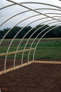 Make sure all surface areas are smooth (wood and bolt heads) Greenhouse Construction: Install