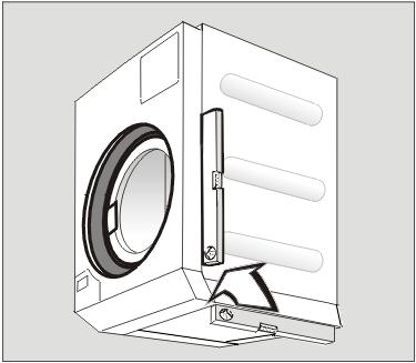 Installation and connection Levelling the washer-extractor Ensure that the feet of the washer-extractor and the floor are dry to prevent the washer-extractor from slipping during the spin cycle.