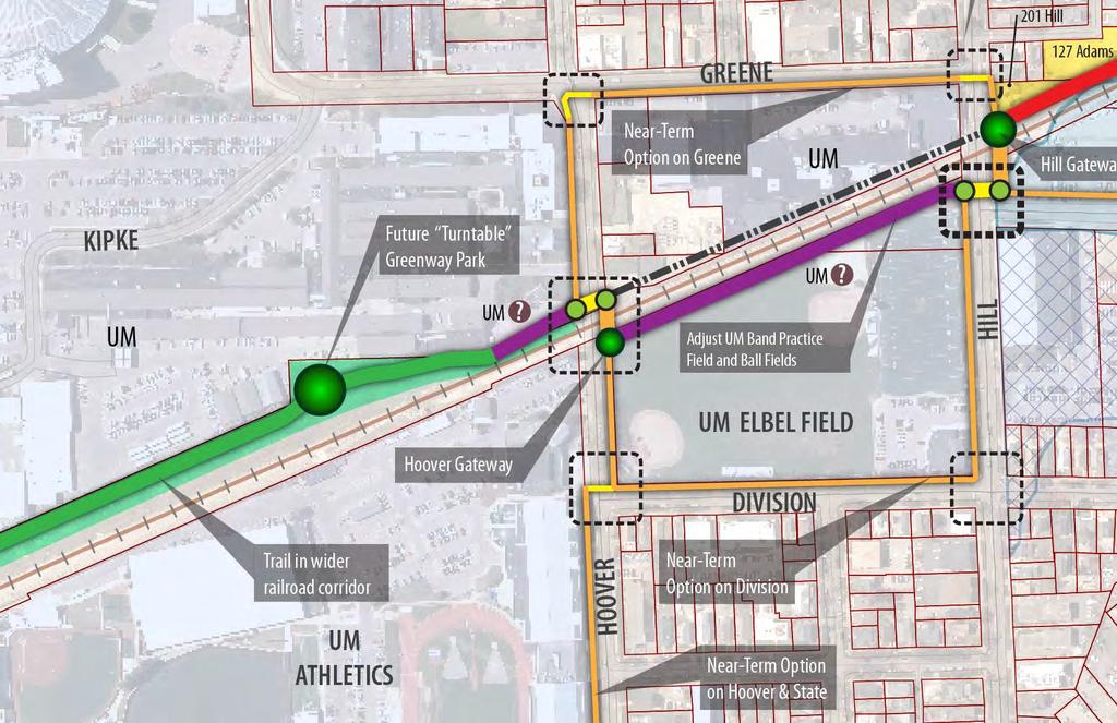 DRAFT Framework Plan Zone 6 Viability of options within the rail corridor is